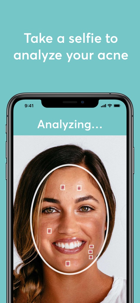MDacne - Custom Acne Treatment - This tool initiates personalized treatment by analyzing a user's selfie, meticulously identifying acne indicators and facial features for a precise assessment.