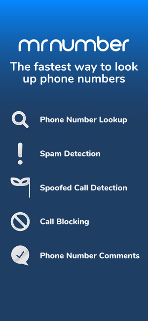‎Mr. Number Lookup & Call Block Screenshot