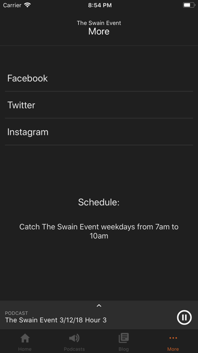 The Swain Event iPhone screenshot 6 - Sports app
