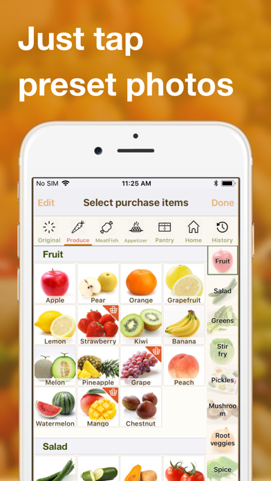 Shared grocery lists plan app screenshot 2
