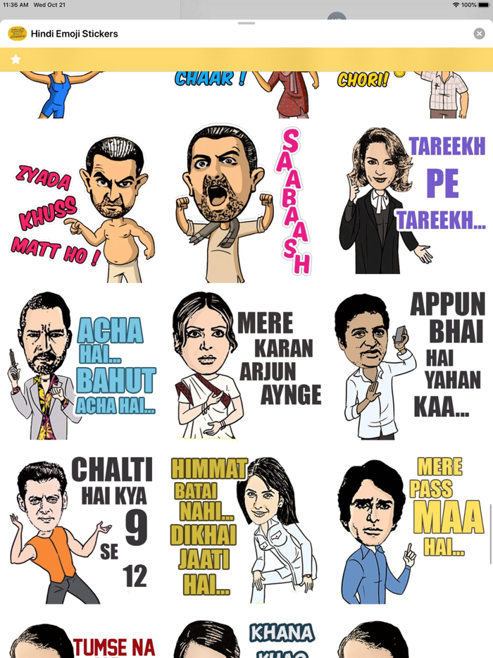 Hindi Emoji Stickers