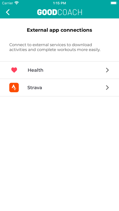 Good Coach App Screenshot