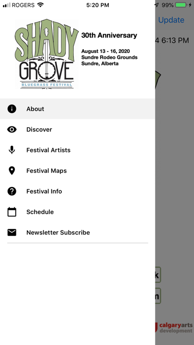 ShadyGrove Bluegrass Festival Screenshot