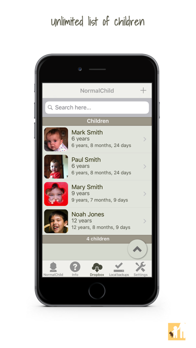 NormalChild: Health Record Screenshot