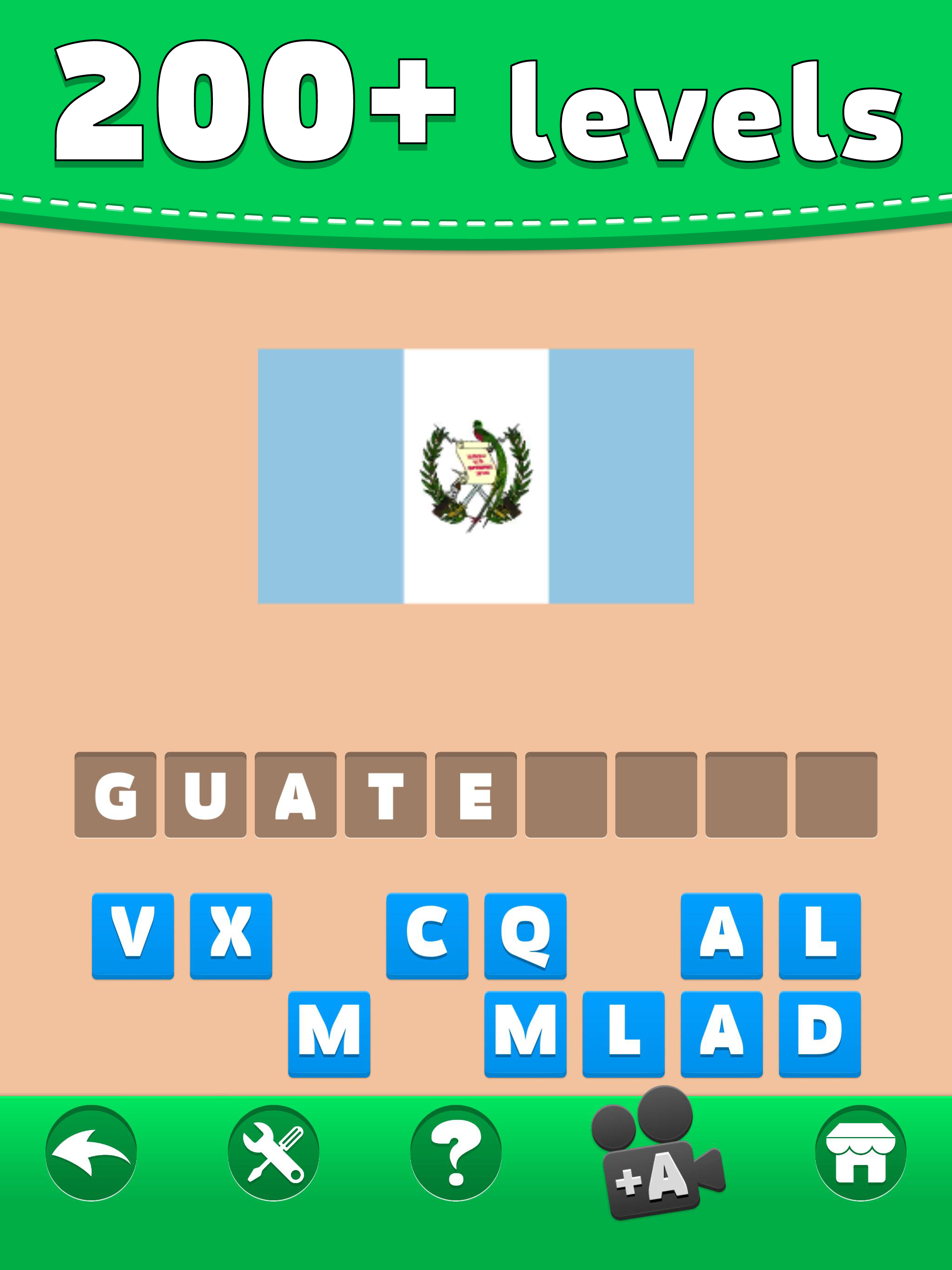 Flags Quiz - Word Puzzle Game