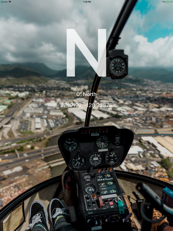 Virtual Compass º iPad screenshot 5 - Navigation app