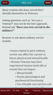 caring4women veterans iphone screenshot 3