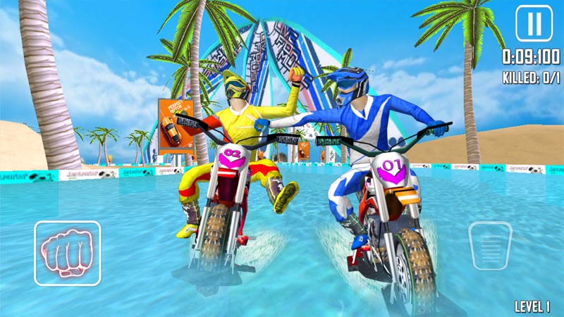Surfing Dirt Bike Racing screenshot 2