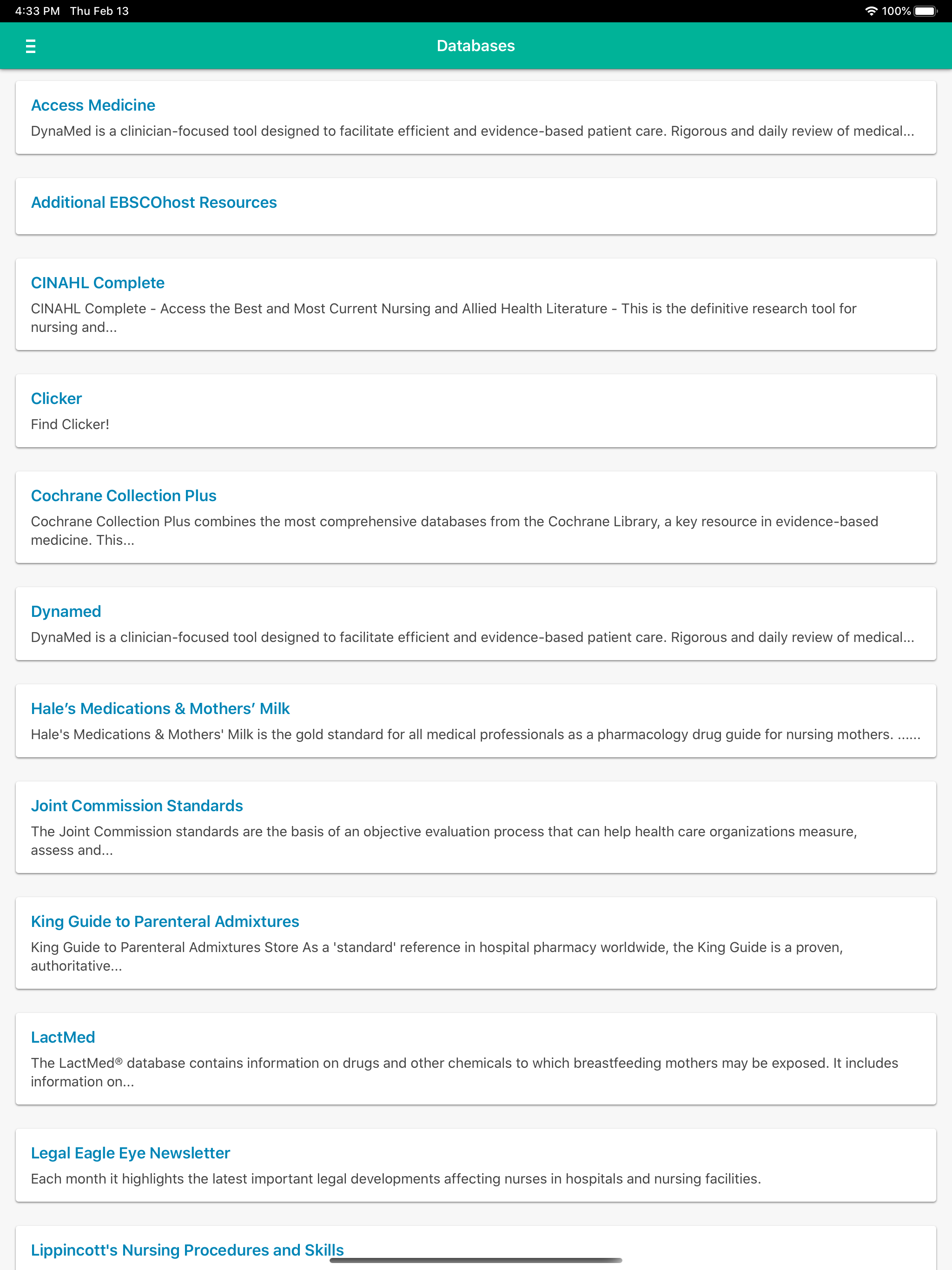 Natividad Medical Library screenshot 16