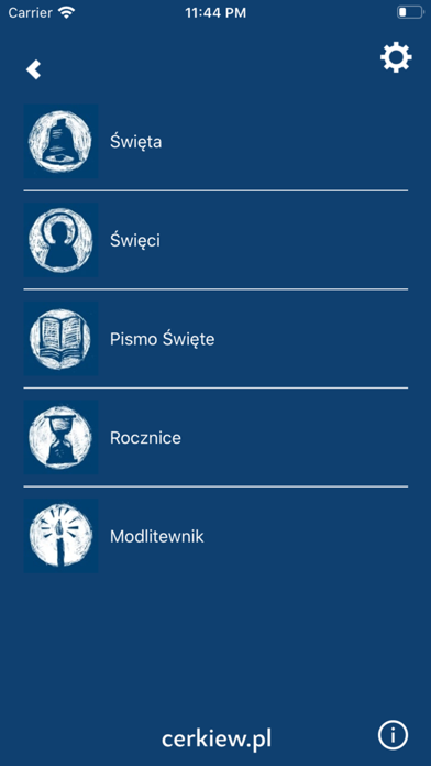 Kalendarz prawosławny Screenshot