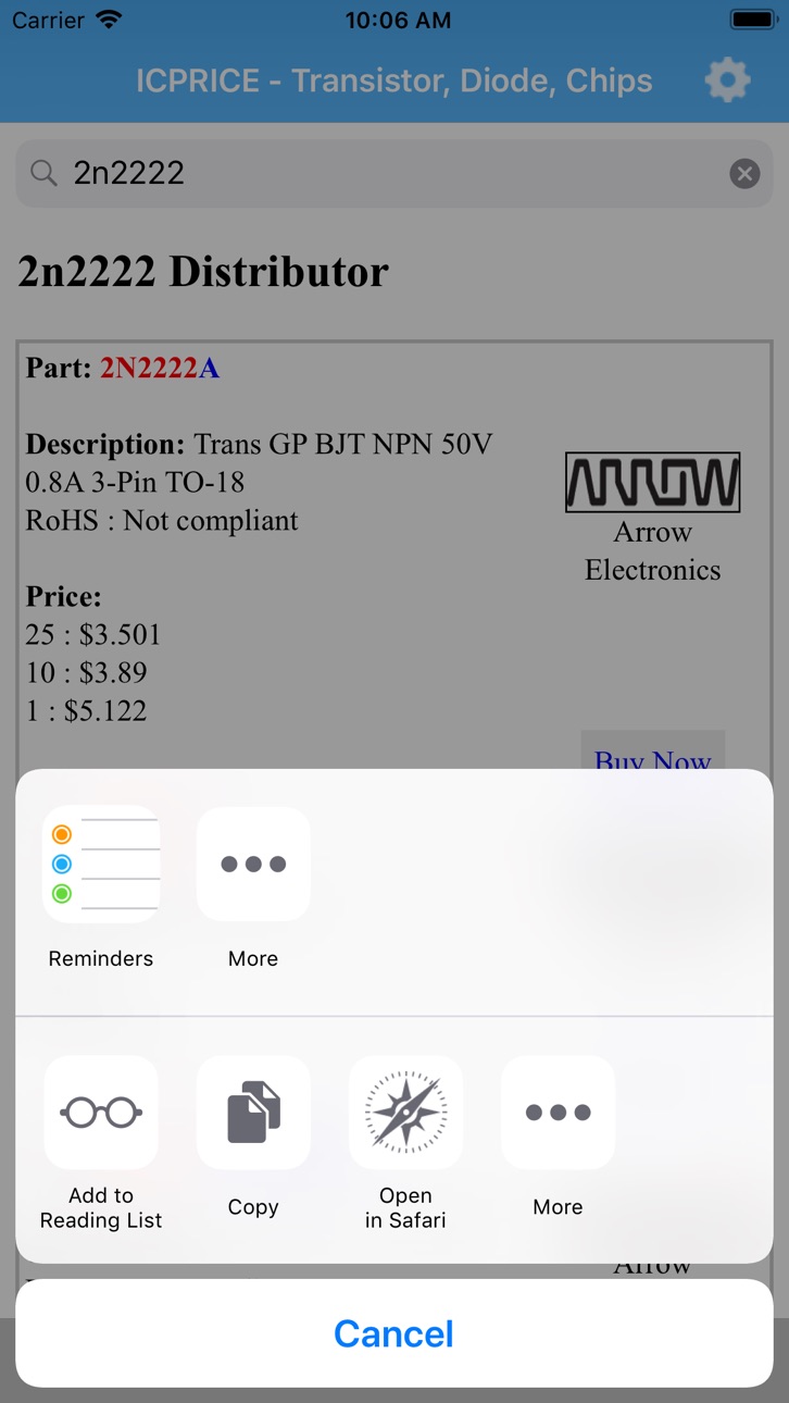 iPhone screenshot