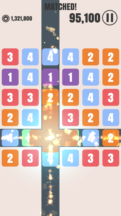 Screenshot #1 pour Matched! - Merge Numbers