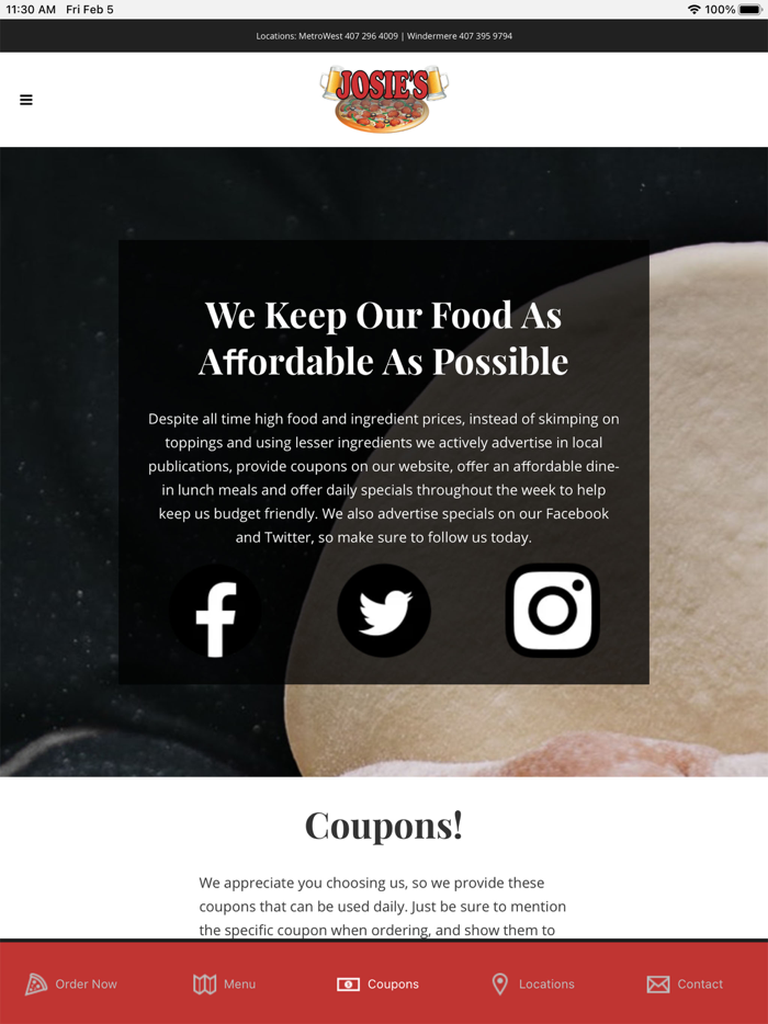 Josies Pizza and Wings