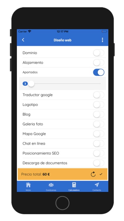 Presupuesto web screenshot-4