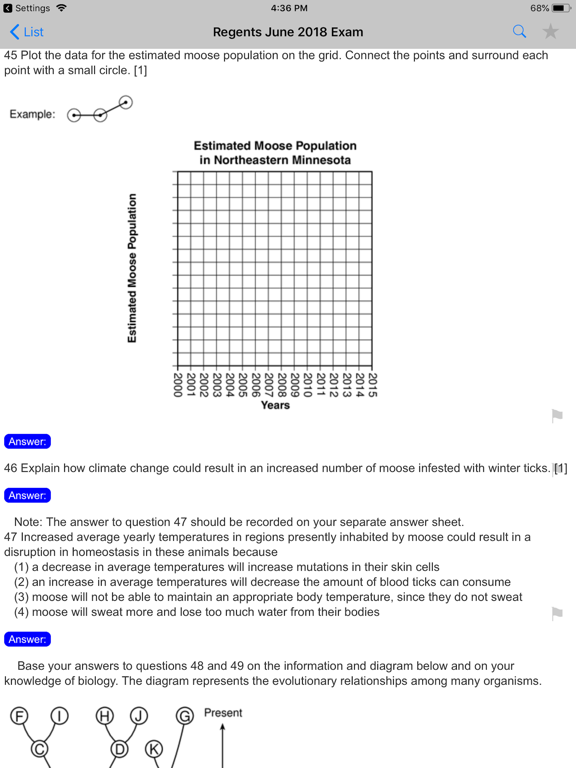 Regents Living Environment iPad screenshot