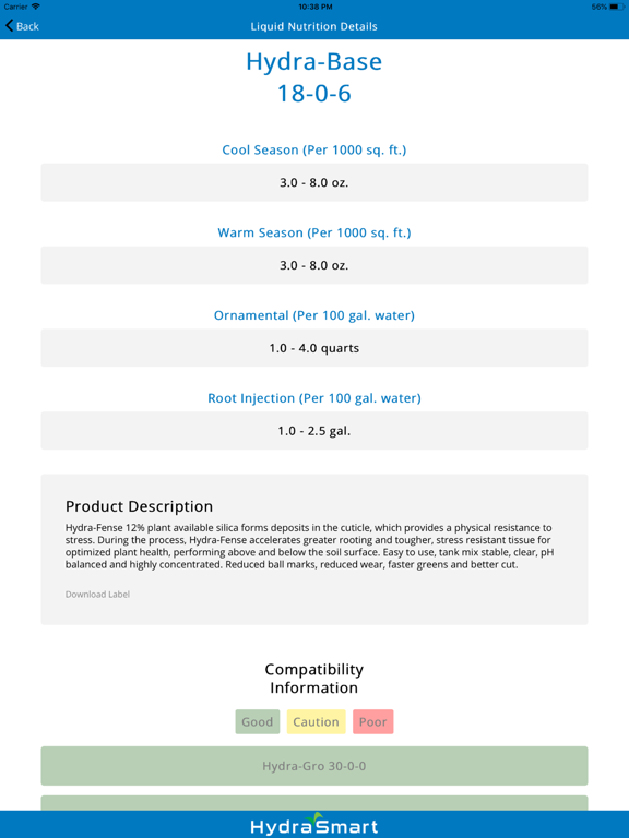 HydraSmart iPad screenshot 4 - Reference app