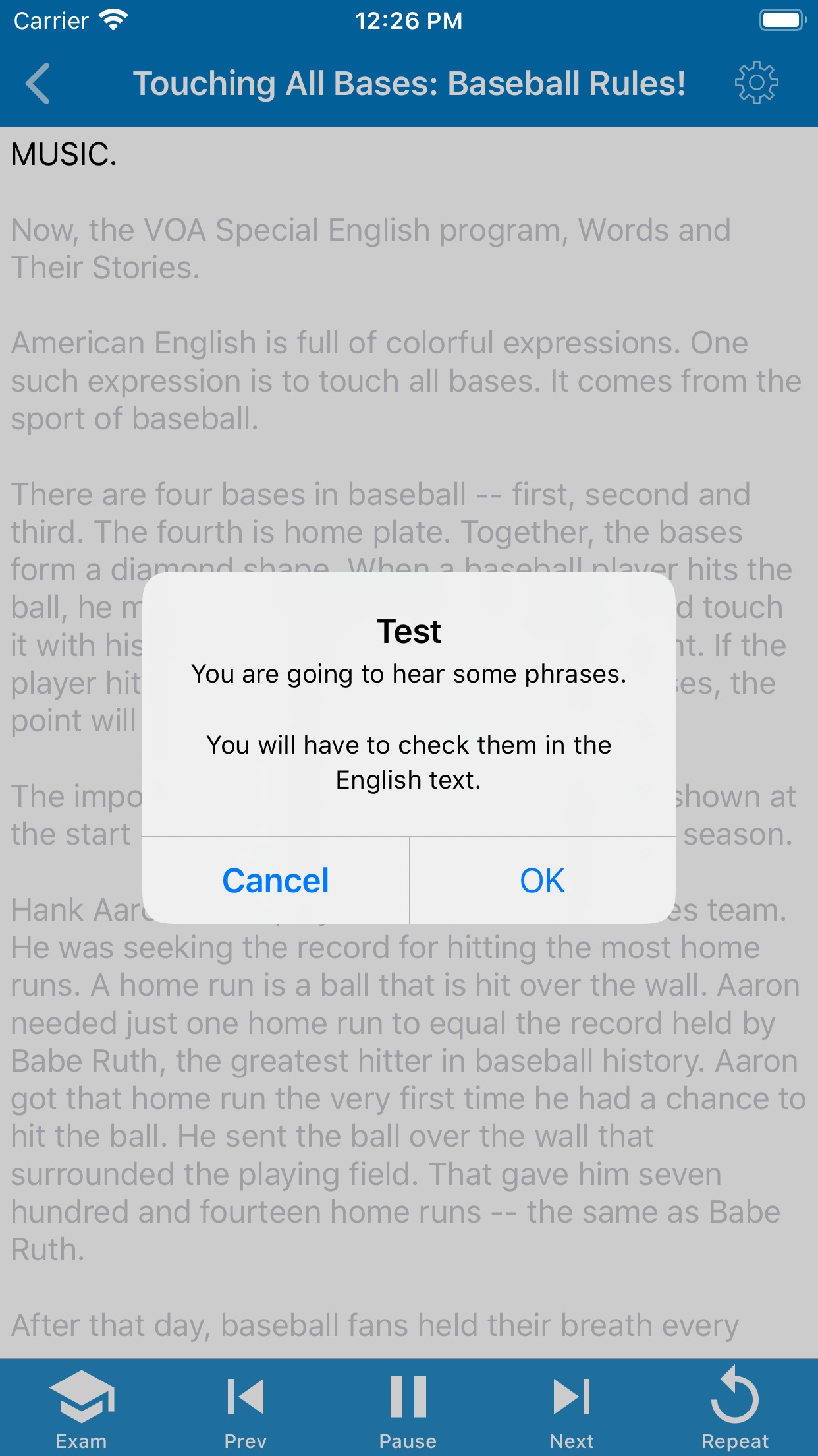 Screenshot 3 of Polyglot - English Listening