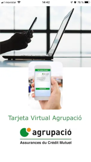 Captura de pantalla de Tarjeta Virtual Agrupació en iPhone 1