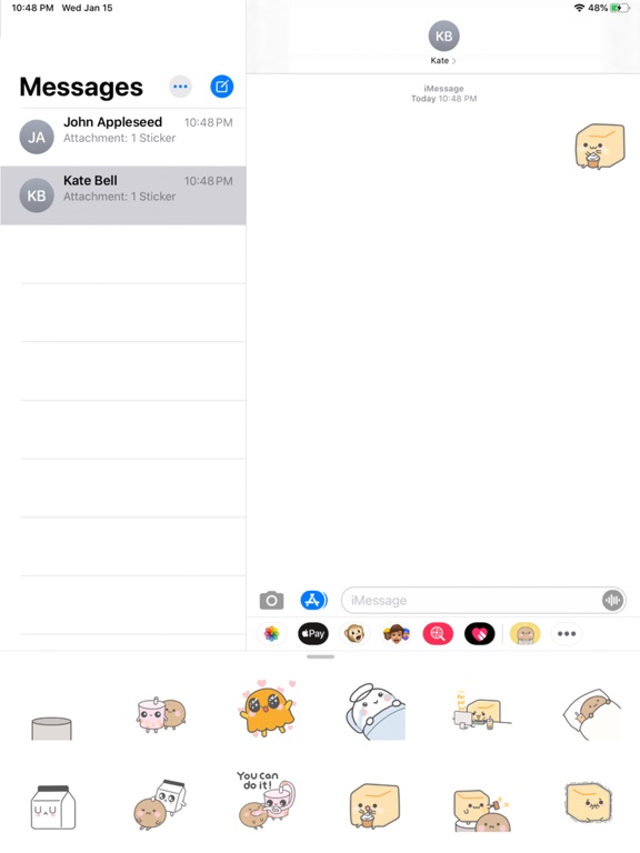 Screenshot #6 pour Boba Family iMessage Stickers