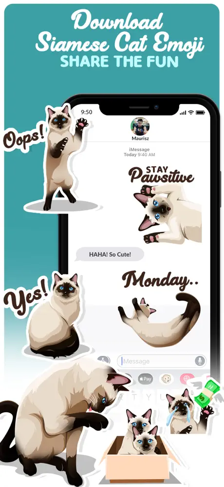 Siamese Cats Emoji Sticker