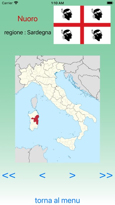 Regioni e provincie d'Italia Screenshot