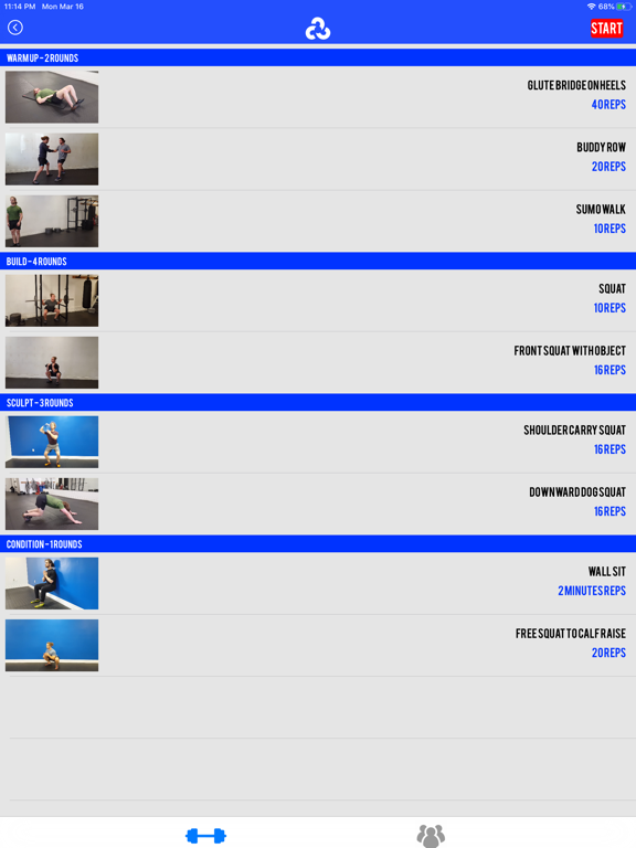 The Nomad Workout - Home & Gym iPad screenshot 3 - Health & Fitness app