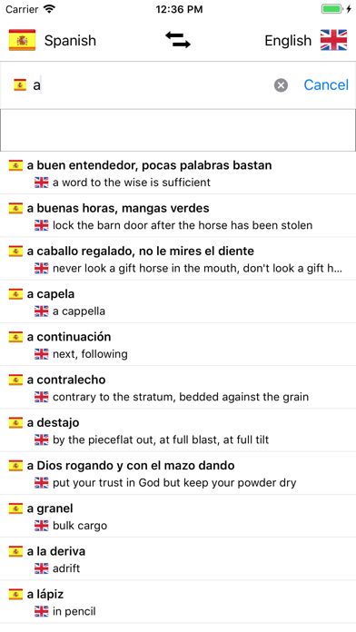 Spanish-English Screenshot