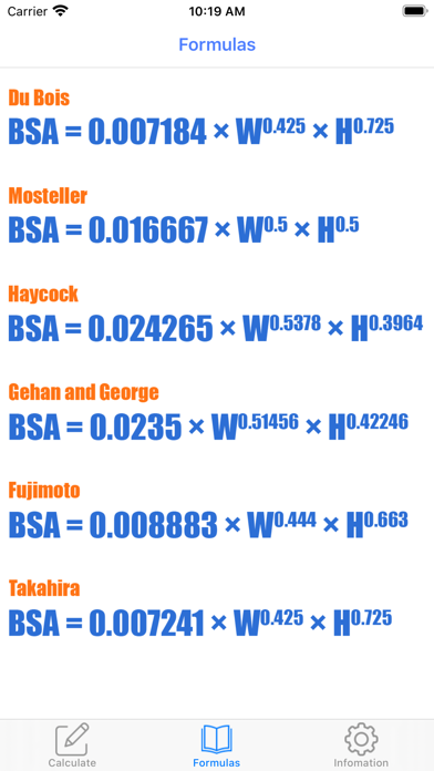 BSA Calculator: Weight, Height screenshot 3