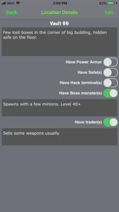 Location notes for Fallout iPhone image 2