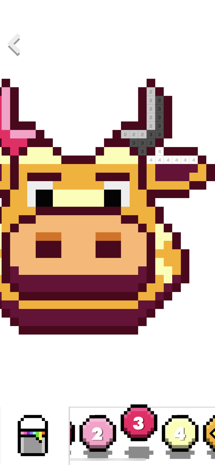 Color by number - Unicorns Art