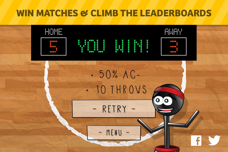 Stickman 1-on-1 Dodgeball screenshot 4