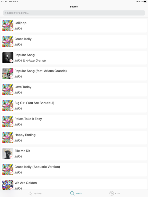 SendTrack iPad screenshot 2 - Music app