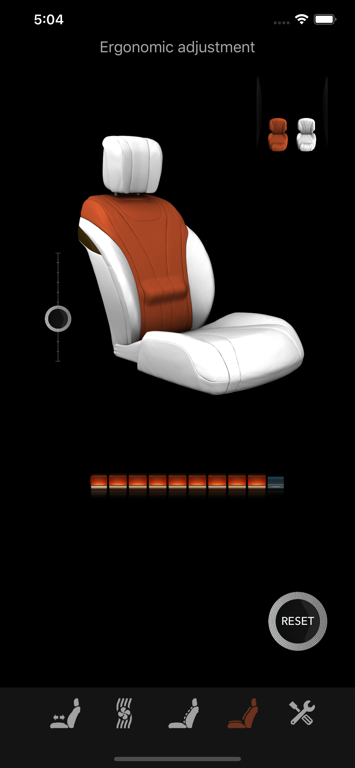 KLASSEN Seat control