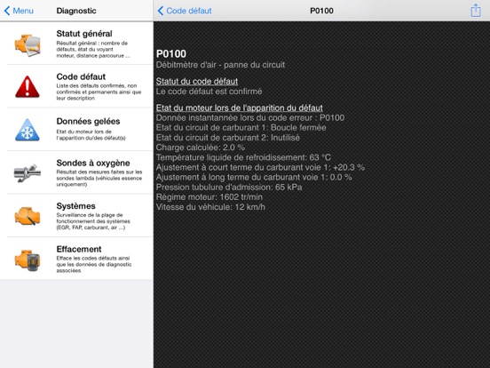 Screenshot #6 pour EOBD Facile: OBD 2 Car Scanner