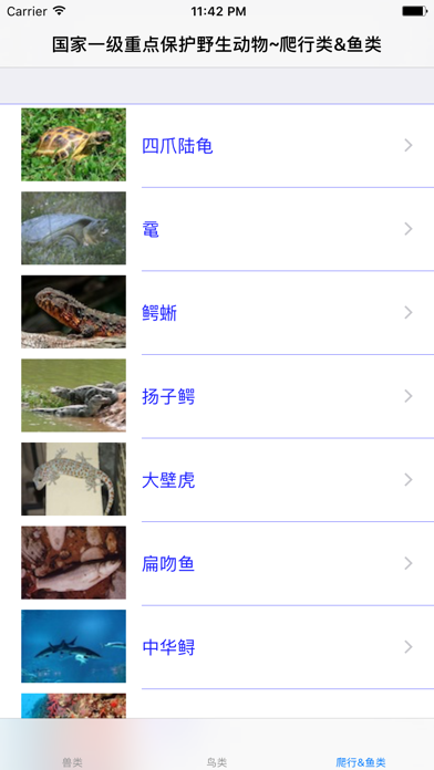 国家一级重点保护野生动物 screenshot