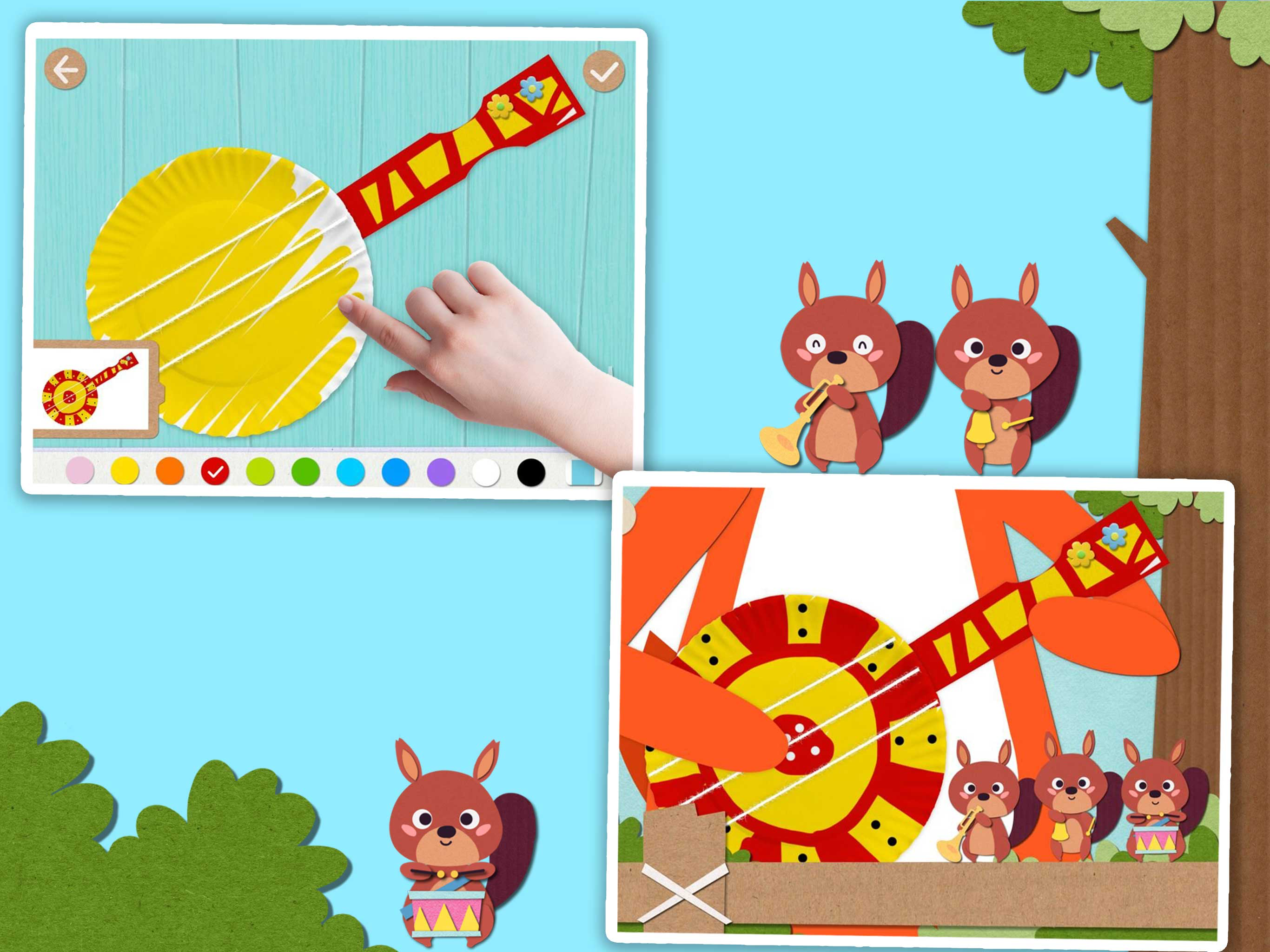 Paper Plate Art Game:Kids Art