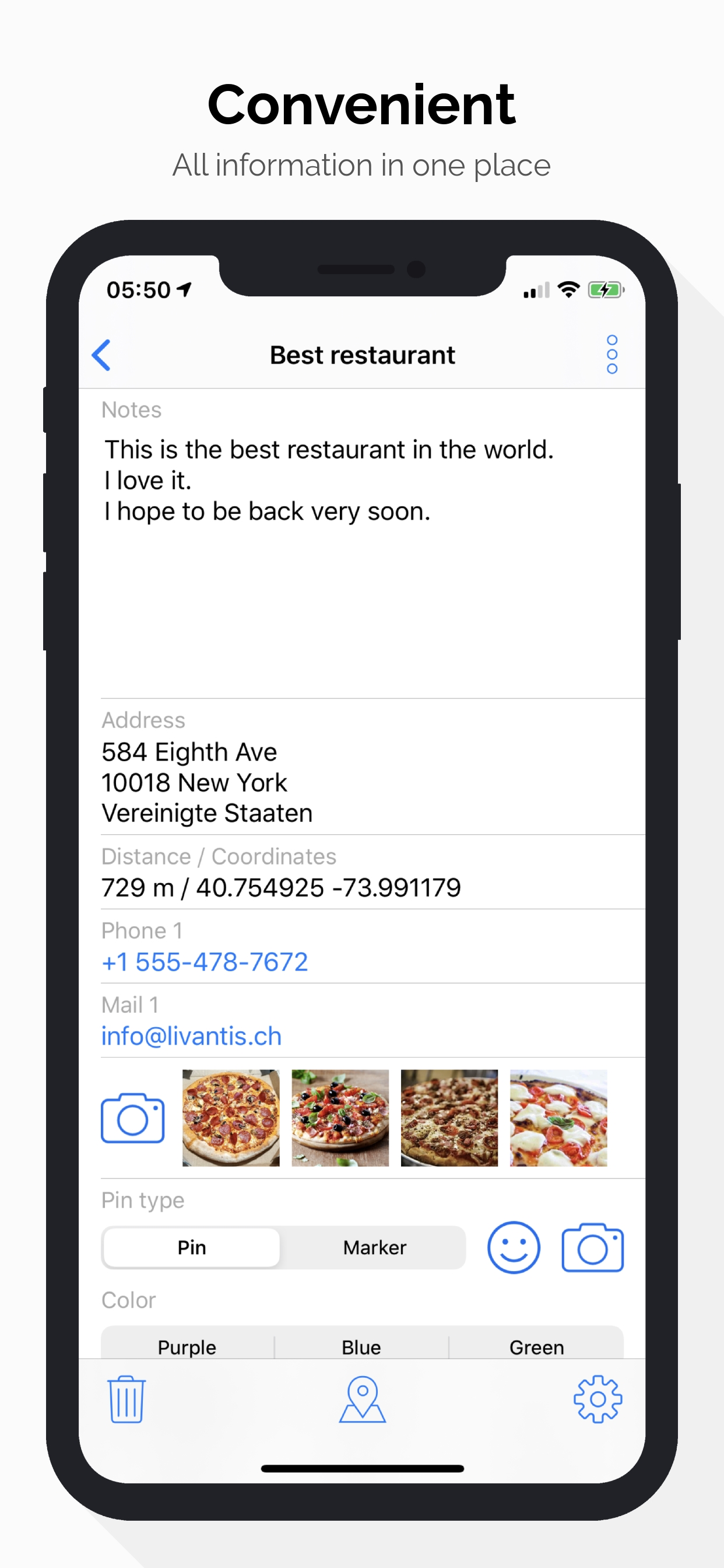 Contact Map - The Map Planner
