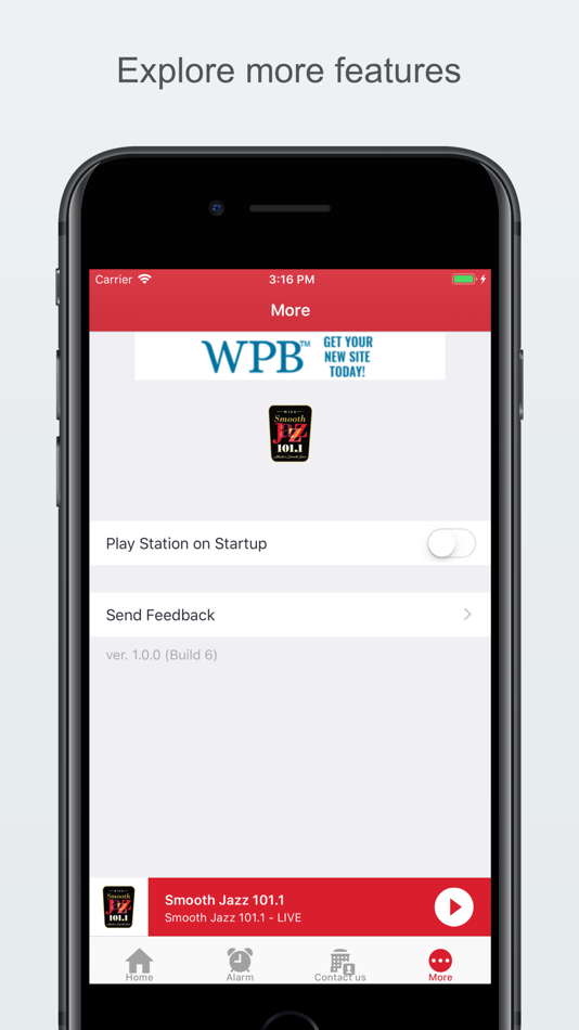 #3. WJZA Smooth Jazz 101.1 (iOS) Podle: InterTech Media, Inc.