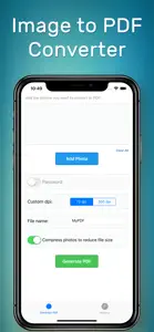 Image to PDF Converter! screenshot #1 for iPhone