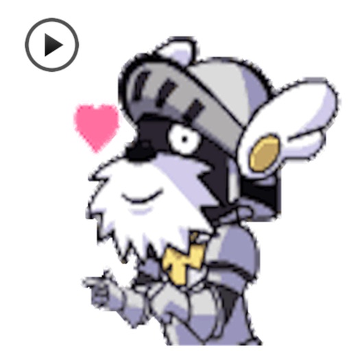 Cute Schnauzer Dog Knight icon