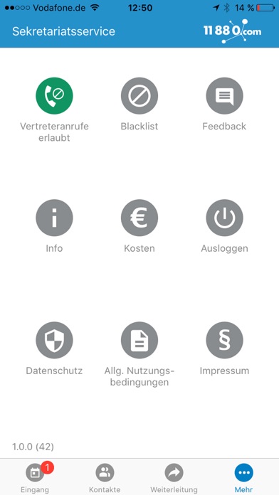 Sekretariatsservice 11880.com Screenshot