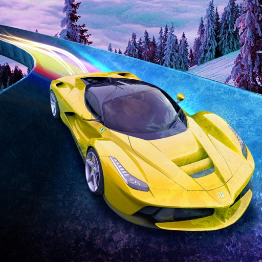 Frozen Water Slide Sports Car