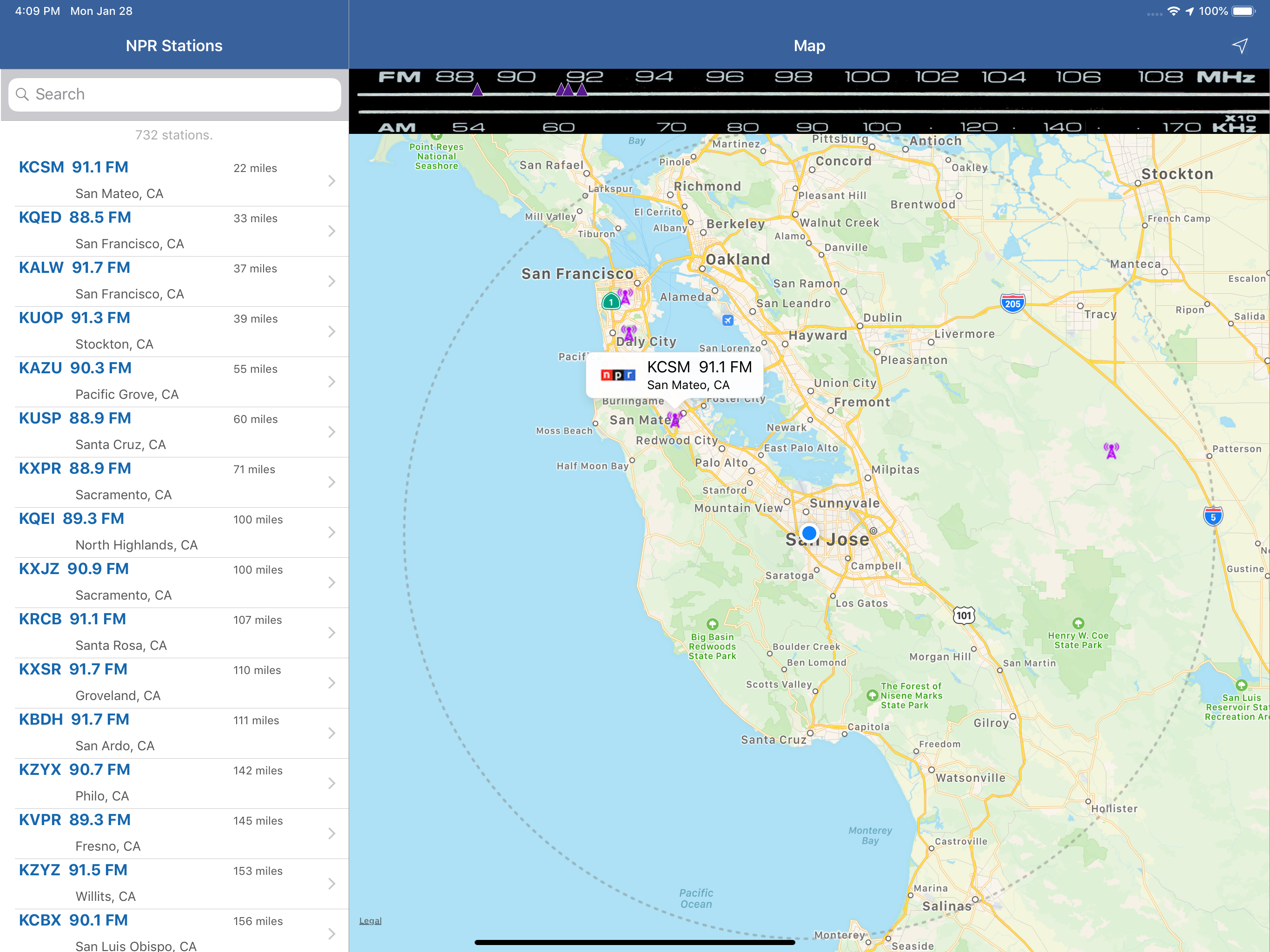 NPR Station Locator screenshot 3