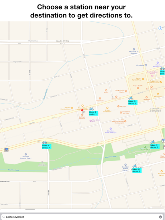 Screenshot #5 for Bike Stations Boulder