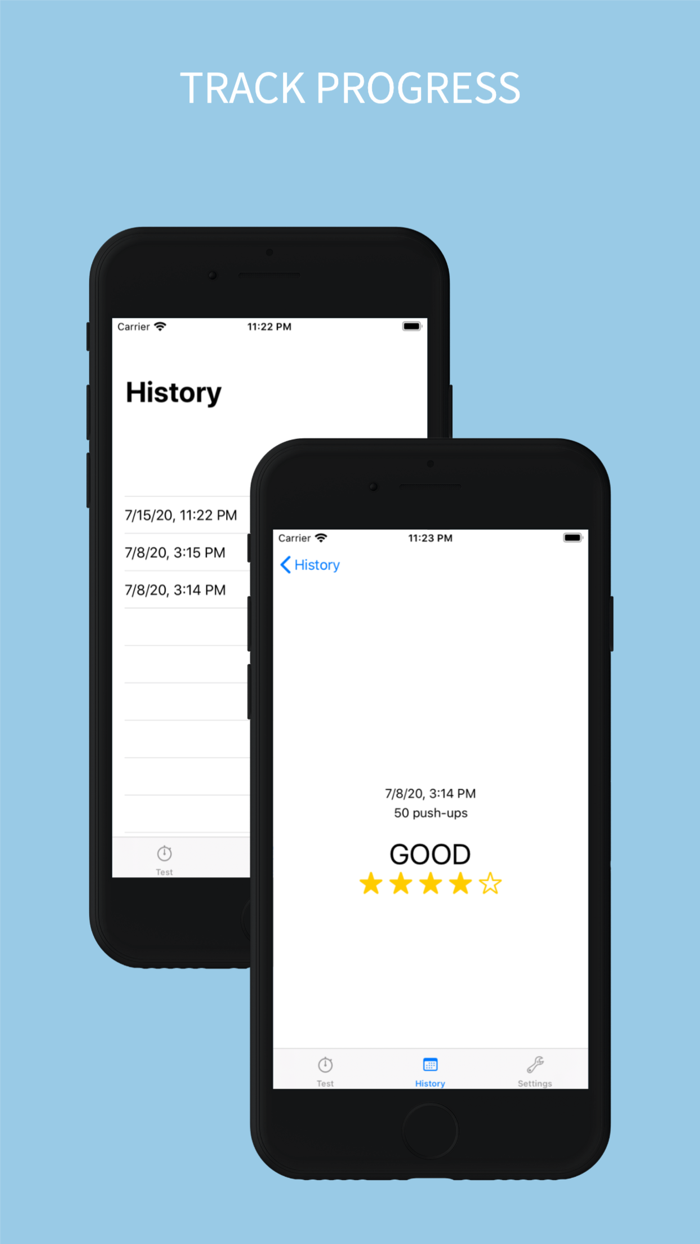 Fitness Level - Push-up Test