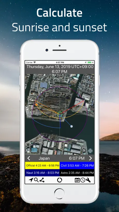 Luminos Map: Twilight Nav Tool