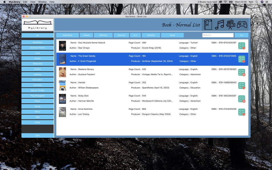 #2. My Library - Personal Library (macOS) 由: Berkan Gunduz