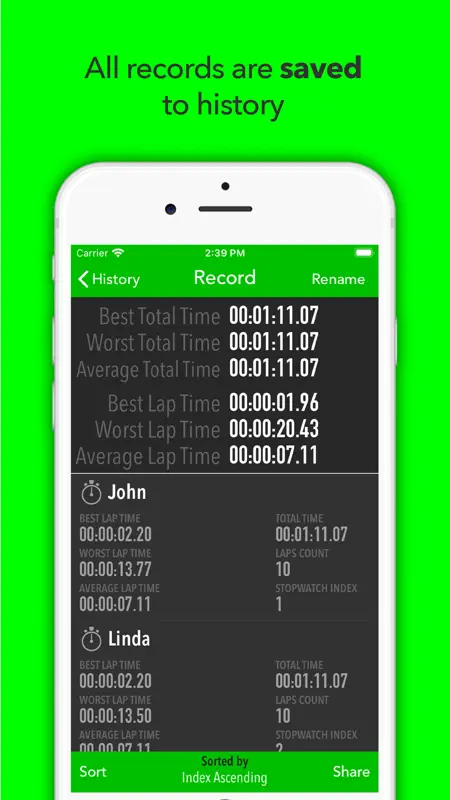 Best Multi Stopwatch Pro screenshot 6 of 7