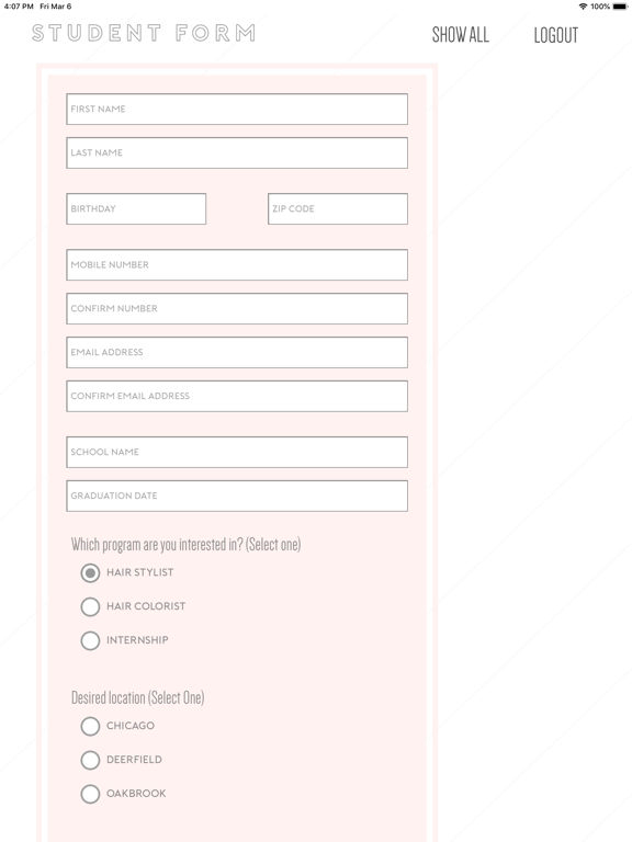 Screenshot #5 pour Charles Ifergan Student Form