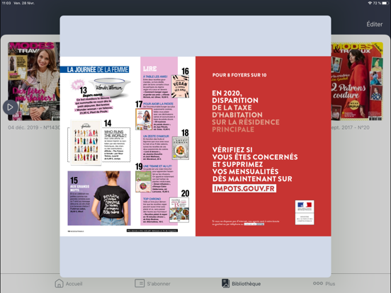 Modes & Travaux Magazine iPad screenshot